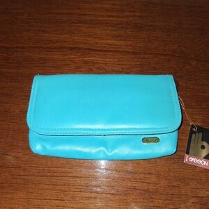 Vintage Sasson Women's Wallet, Aqua, NWT